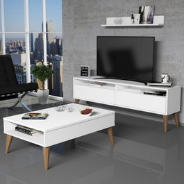 Hanah Home Conjunto de Muebles de Salón Best - Blanco